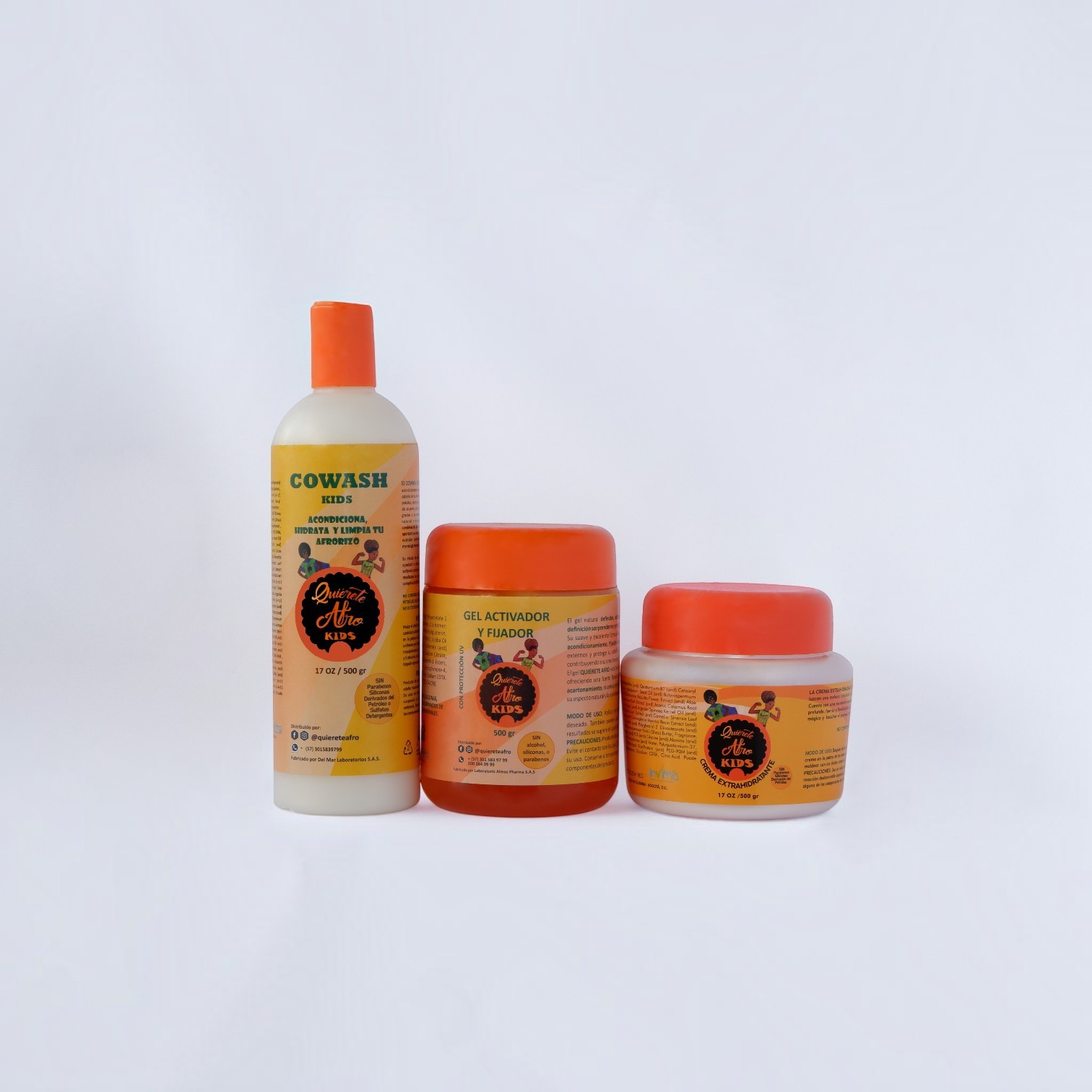 KIT CABELLO RIZADO INFANTIL TIPO 3